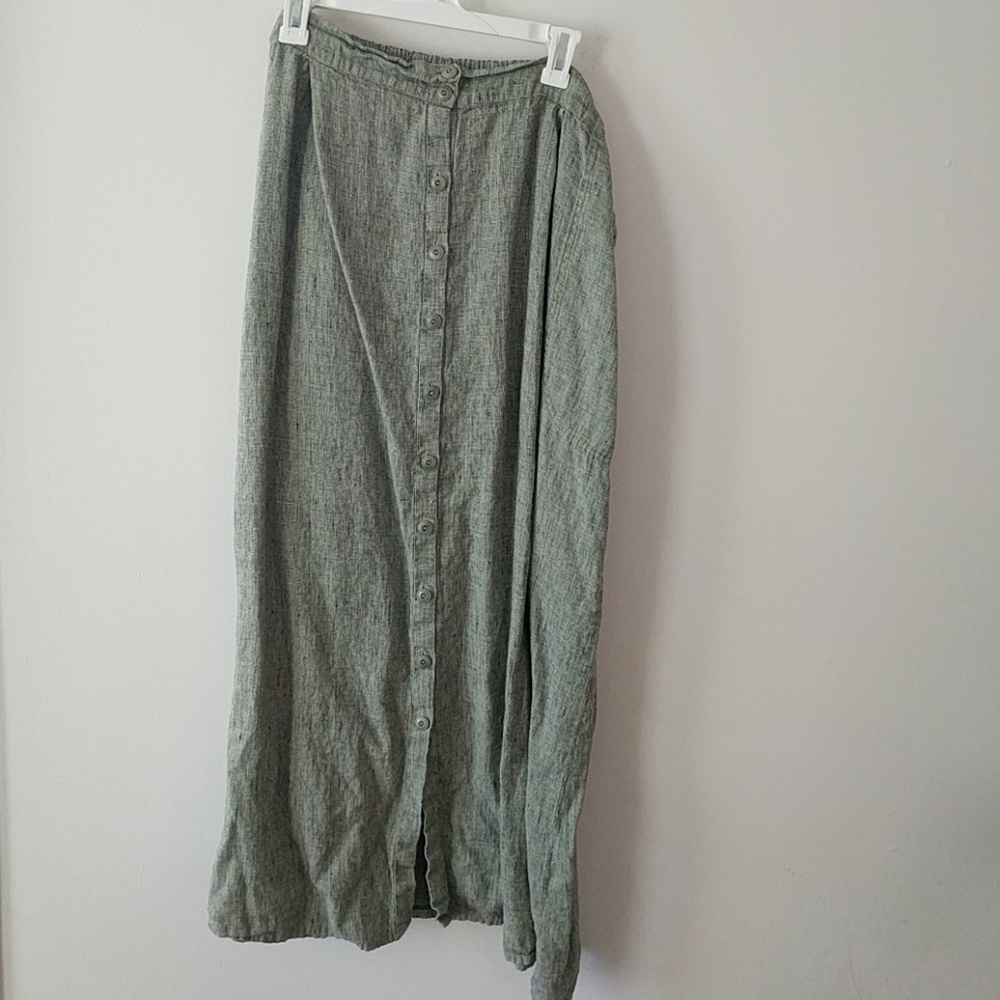 Flax maxi skirt 3x